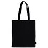 Сумка-шоппер One less plastic bag (светоотражающая) черная, текстиль 40см.*35см. - 1