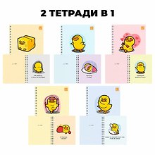 Тетрадь общая «Утиные истории», 96 листов в клетку, А5, в ассортименте - Listoff