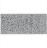 Контурные наклейки Разные бабочки (1.4761) (лист) (серебро) (10х23см)