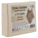 Скульптурный пластилин «Студия», белый, 0.5 кг