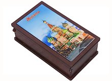ГС Шкатулка-купюрница с заливкой смола Москва вид 1 (хдф) (175 x 95 x 50)