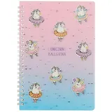 Тетрадь в клетку Unicorn Ballerina 3D, 60 листов