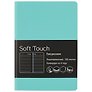 Ежедневник недатированный «Soft touch» А6+, мятный, 136 листов, экокожа, Listoff