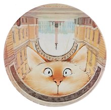 Подставка под кружку СПб Карл (худ.Чувиляева) (керамика) (11 см) (ПВХ бокс)