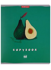 Тетрадь в клетку Erich Krause, Textile Fruits, 48 листов, в ассортименте