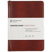 Ежедневник недатированный «Sarif Royal» А6, коричневый, 160 листов, кожзам, Greenwich Line