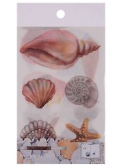 Наклейки PVC, бумага  Shell, 4 шт