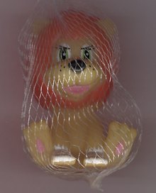 Игрушка для купания Львенок (10R) (173981) (Играем вместе) (пищалка) (0,6+) (сетка)