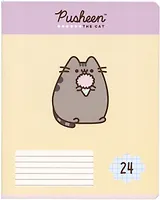 Тетрадь в клетку Pusheen, 24 листа, в ассортименте