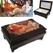 Шкатулка для украшений лакированная, 20х13х9 см (1929)