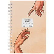 Скетчбук А5 60л "SKETCHBOOK. Handmade", 120г/м2, софт. тач, евроспираль