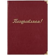 Адресная папка «Поздравляем», 31.5 х 23.5 см