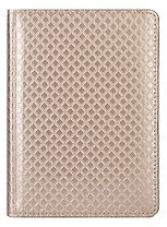 Ежедневник недат. А6+ 96л "Clutch" золотой, тв.переплет, поролон, двойное ляссе, золот.срез, перф.углы, In Folio