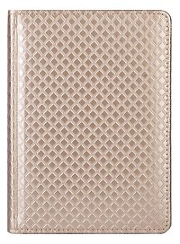 Ежедневник недат. А6+ 96л "Clutch" золотой, тв.переплет, поролон, двойное ляссе, золот.срез, перф.углы, In Folio