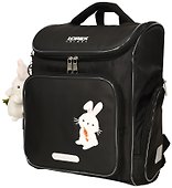 Ранец «White Rabbit» с брелоком, 1–4 класс, жёсткий каркас, 2 отделения, 38×30×18 см, нейлон, Lorex - 1