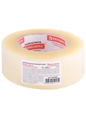 Лента клейкая 48мм*200м упаковочная, прозрачная, 45мкр
