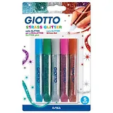 FILA GIOTTO/Джиотто Glitter Glue 10.5ml Strass Клей для декора, цветный страссы, 5 цв. по 10,5 мл