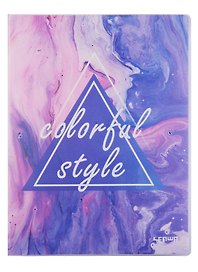Тетрадь общая «Colorful style violet», 80 листов в клетку, А5 - Lenwa