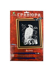 Гравюра Ястреб (эффект серебра) (Гр-202) (Кот Муар) (6+) (блистер)