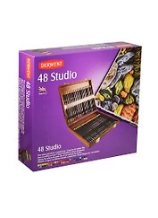 Карандаши цветные 48цв "Studio" шестигран., грифель 3,4мм, дер.кор., (р), DERWENT