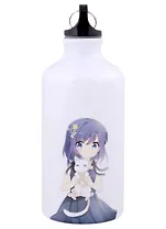 Бутылка с карабином Аниме Девушка с белым котиком (Сёдзё) (цветная) (металл) (500мл)