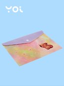 Папка -конверт «Капибара с цветочком» А5 на кнопке, Yoi - 1