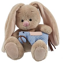 Игрушка мягкая Budi Basa, Зайка Ми с голубой лошадкой (малыш), 13см