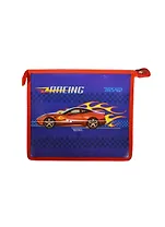 Папка для тетрадей А5 "Форсаж" на молнии сверху 23,3*20см, пластик, Феникс