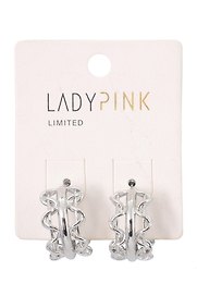 Серьги `LADY PINK` CHAIN CONNECTION (220148)