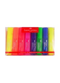Текстовыделители «46 Superfluorescent» 8 цветов 1-5 мм, Faber-Castell