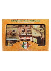 Доска для нарезки Парижское кафе (CB-01-Cafe) (стекло) (30x20x0,4) (в подар.упаков.) GiftLand