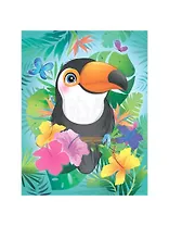 Разноразмерная мозаика на подрамнике "Тропическое настроение". 30x40 см