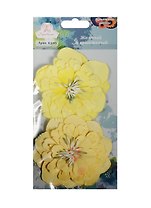 Бумажные цветы Желтый и оранжевый (6326) (2шт.) (Рукоделие) (3+) (упаковка)