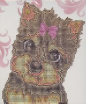 Набор для творчества Mazari Creative. Алмазная мозаика «Милый щенок», 21 х 25 см, с частичной выкладкой