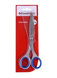 Ножницы офисные GoodMark, 165 мм, цельнометаллические
