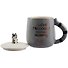 Кружка с крышкой Енотик (керамика) (350 мл) (12-06641-PHDF78) - 1