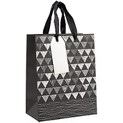Пакет А5 23*18*10 Triangles Black нейтр., бум.мат.ламинат