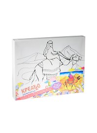 Набор Роспись по холсту Сахара (17145) (холст 25х30см) (+краски+палитра+кисть) (Креатто) (в ассорт.) (7+) (упаковка)