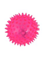 Веселая колючка, мячик со светом и звуком,  6,5 см (арт 123)