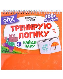 Перекидные карточки. Тренирую логику. Найди пару