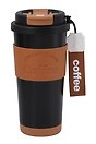 Термостакан Coffee черный (пластик/металл) (550мл) (12-7306-202510-STB-32)
