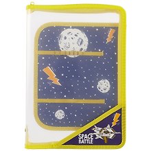 Папка для труда «Space battle» А4, пластик, на молнии с трёх сторон, Феникс+