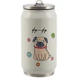 Термос в форме банки Мопс фр-фр (металл) (300 мл) (12-16070-869)