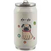 Термос в форме банки Мопс фр-фр (металл) (300 мл) (12-16070-869)