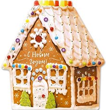 Открытка серии Люкс новогодняя [РН228-0076]