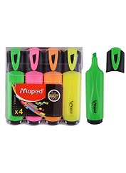 Текстовыделители Maped, Fluo Peps, 4 цвета