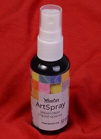 ArtSpray Акриловая спрей-краска Черный уголь (ST39) (флакон) (50мл) (WizzArt)