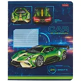 Тетрадь в линейку Hatber, Car Design, 24 листа, в ассортименте