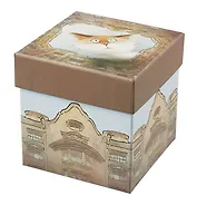 Коробка подарочная СПб "Чувиляева. Кот Арсений. Двор-колодец" 9,5*9,5*10см, картон