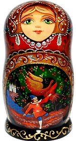 Сувенир, АКМ, Матрешка 5м Сказки h-18см М05-0018-8ВПР